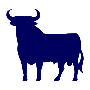 Samolepící dekorace SAMOLEPKA Býk 006 levá (23 - tmavě modrá) NA AUTO, NÁLEPKA, FÓLIE, POLEP, TUNING, VLASTNÍ TEXT, TISK, AUTOSAMOLEPKY.cz, POLEPY, OBRÁZEK, LOGO, SAMOLEPKY