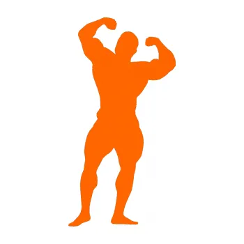 Polep vozidla Kulturista 003 levá (73 - Fluorescentní oranžová) SAMOLEPKA NA AUTO, NÁLEPKA, FÓLIE, POLEP, TUNING, VLASTNÍ TEXT, TISK, AUTOSAMOLEPKY.cz, POLEPY, OBRÁZEK, LOGO, 3D STICKERS