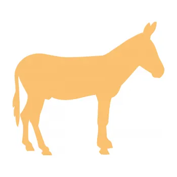 Samolepící dekorace Osel 002 pravá (08 - béžová) SAMOLEPKA NA AUTO, NÁLEPKA, FÓLIE, POLEP, TUNING, VLASTNÍ TEXT, TISK, AUTOSAMOLEPKY.cz, POLEPY, OBRÁZEK, LOGO, 3D STICKERS