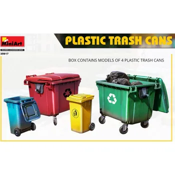 Plastikový model 1:35 Plastic Trash Cans