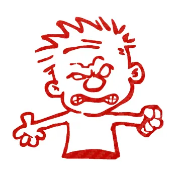 Samolepicí dekorace na vozidlo Boy rozzlobenej pravá (53 - 3D karbon červený) SAMOLEPKA NA AUTO, NÁLEPKA, FÓLIE, POLEP, TUNING, VLASTNÍ TEXT, TISK, AUTOSAMOLEPKY.cz, POLEPY, OBRÁZEK, LOGO, 3D STICKERS