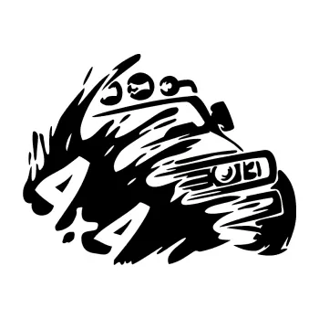 Samolepící dekorace SAMOLEPKA Off Road 002 pravá 4x4 (01 - černá) NA AUTO, NÁLEPKA, FÓLIE, POLEP, TUNING, VLASTNÍ TEXT, TISK, AUTOSAMOLEPKY.cz, POLEPY, OBRÁZEK, LOGO, SAMOLEPKY