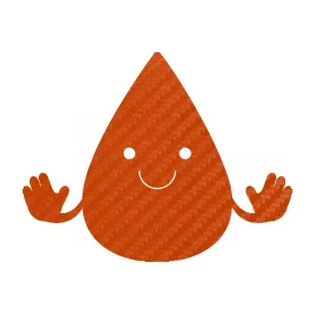 Samolepicí dekorace na vozidlo Kapka 001 veselá (54 - 3D karbon oranžový) SAMOLEPKA NA AUTO, NÁLEPKA, FÓLIE, POLEP, TUNING, VLASTNÍ TEXT, TISK, AUTOSAMOLEPKY.cz, POLEPY, OBRÁZEK, LOGO, 3D STICKERS