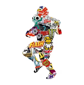 Polep vozidla Americký fotbal 009 levá (83 - Sticker bomb) SAMOLEPKA NA AUTO, NÁLEPKA, FÓLIE, POLEP, TUNING, VLASTNÍ TEXT, TISK, AUTOSAMOLEPKY.cz, POLEPY, OBRÁZEK, LOGO, 3D STICKERS