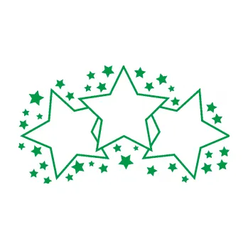 Samolepící dekorace Hvězdy a hvězdičky dekor (12 - zelená) SAMOLEPKA NA AUTO, NÁLEPKA, FÓLIE, POLEP, TUNING, VLASTNÍ TEXT, TISK, AUTOSAMOLEPKY.cz, POLEPY, OBRÁZEK, LOGO, 3D STICKERS