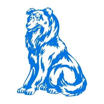 samolepka Pes 037 levá Kolie (11 - modrá oceán) SAMOLEPKA NA AUTO, NÁLEPKA, FÓLIE, POLEP, TUNING, VLASTNÍ TEXT, TISK, AUTOSAMOLEPKY.cz, POLEPY, OBRÁZEK, LOGO, 3D STICKERS