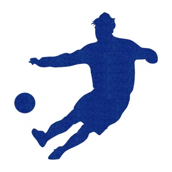 Samolepicí dekorace na vozidlo Fotbalista 008 levá (89 - Ultra Metalic modrá tmavá) SAMOLEPKA NA AUTO, NÁLEPKA, FÓLIE, POLEP, TUNING, VLASTNÍ TEXT, TISK, AUTOSAMOLEPKY.cz, POLEPY, OBRÁZEK, LOGO, 3D STICKERS