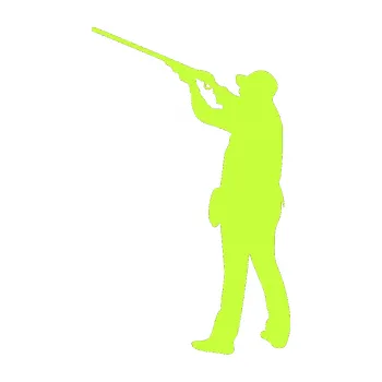 Samolepící dekorace Myslivec 001 levá (27 - limetová) SAMOLEPKA NA AUTO, NÁLEPKA, FÓLIE, POLEP, TUNING, VLASTNÍ TEXT, TISK, AUTOSAMOLEPKY.cz, POLEPY, OBRÁZEK, LOGO, 3D STICKERS