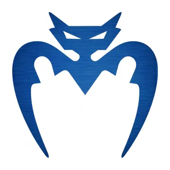 Samolepící dekorace SAMOLEPKA Netopýr 001 (65 - škrábaný kov modrý) NA AUTO, NÁLEPKA, FÓLIE, POLEP, TUNING, VLASTNÍ TEXT, TISK, AUTOSAMOLEPKY.cz, POLEPY, OBRÁZEK, LOGO, SAMOLEPKY