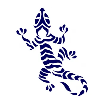 Samolepící dekorace Ještěrka 009 levá (23 - tmavě modrá) SAMOLEPKA NA AUTO, NÁLEPKA, FÓLIE, POLEP, TUNING, VLASTNÍ TEXT, TISK, AUTOSAMOLEPKY.cz, POLEPY, OBRÁZEK, LOGO, 3D STICKERS