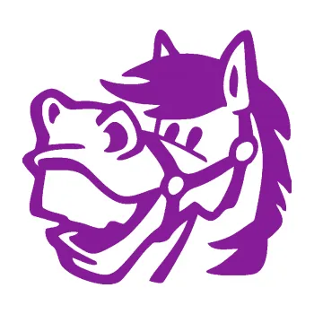 Samolepící dekorace Kůň 041 levá veselý (14 - fialová) SAMOLEPKA NA AUTO, NÁLEPKA, FÓLIE, POLEP, TUNING, VLASTNÍ TEXT, TISK, AUTOSAMOLEPKY.cz, POLEPY, OBRÁZEK, LOGO, 3D STICKERS