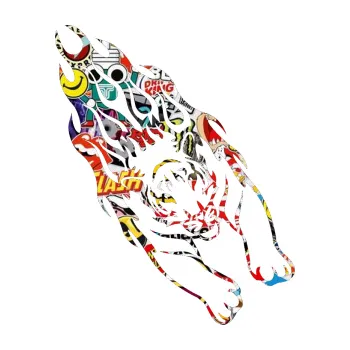 Samolepicí dekorace na vozidlo Animal flames 024 pravá tygr (83 - Sticker bomb) SAMOLEPKA NA AUTO, NÁLEPKA, FÓLIE, POLEP, TUNING, VLASTNÍ TEXT, TISK, AUTOSAMOLEPKY.cz, POLEPY, OBRÁZEK, LOGO, 3D STICKERS