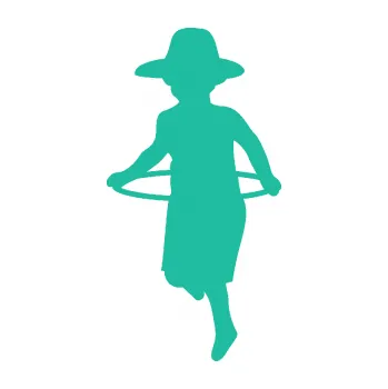 samolepka Hula Hop 001 levá dítě s obručí (25 - tyrkysová) SAMOLEPKA NA AUTO, NÁLEPKA, FÓLIE, POLEP, TUNING, VLASTNÍ TEXT, TISK, AUTOSAMOLEPKY.cz, POLEPY, OBRÁZEK, LOGO, 3D STICKERS