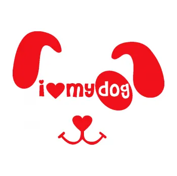 Polep vozidla SAMOLEPKA I love my dog 001 (10 - červená) NA AUTO, NÁLEPKA, FÓLIE, POLEP, TUNING, VLASTNÍ TEXT, TISK, AUTOSAMOLEPKY.cz, POLEPY, OBRÁZEK, LOGO, SAMOLEPKY