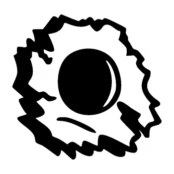 Samolepící dekorace SAMOLEPKA Průstřel 002 pravá (01 - černá) NA AUTO, NÁLEPKA, FÓLIE, POLEP, TUNING, VLASTNÍ TEXT, TISK, AUTOSAMOLEPKY.cz, POLEPY, OBRÁZEK, LOGO, SAMOLEPKY