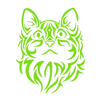 Samolepící dekorace SAMOLEPKA Kočka 017 (04 - zelená kawasaki) NA AUTO, NÁLEPKA, FÓLIE, POLEP, TUNING, VLASTNÍ TEXT, TISK, AUTOSAMOLEPKY.cz, POLEPY, OBRÁZEK, LOGO, SAMOLEPKY