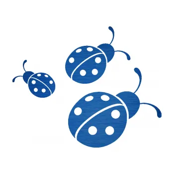 Samolepící dekorace SAMOLEPKA Berušky 001 pravá (65 - škrábaný kov modrý) NA AUTO, NÁLEPKA, FÓLIE, POLEP, TUNING, VLASTNÍ TEXT, TISK, AUTOSAMOLEPKY.cz, POLEPY, OBRÁZEK, LOGO, SAMOLEPKY