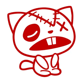 Samolepicí dekorace na vozidlo Kočička bez oka pravá (18 - tmavě červená) SAMOLEPKA NA AUTO, NÁLEPKA, FÓLIE, POLEP, TUNING, VLASTNÍ TEXT, TISK, AUTOSAMOLEPKY.cz, POLEPY, OBRÁZEK, LOGO, 3D STICKERS