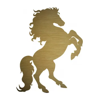 Samolepící dekorace SAMOLEPKA Kůň 038 pravá (64 - škrábaný kov zlatý) NA AUTO, NÁLEPKA, FÓLIE, POLEP, TUNING, VLASTNÍ TEXT, TISK, AUTOSAMOLEPKY.cz, POLEPY, OBRÁZEK, LOGO, SAMOLEPKY