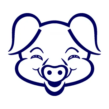 Samolepící dekorace SAMOLEPKA Prase 003 veselý čuník (23 - tmavě modrá) NA AUTO, NÁLEPKA, FÓLIE, POLEP, TUNING, VLASTNÍ TEXT, TISK, AUTOSAMOLEPKY.cz, POLEPY, OBRÁZEK, LOGO, SAMOLEPKY