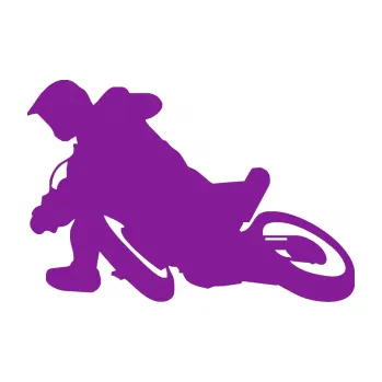 Samolepící dekorace Motorka 039 levá motokros (14 - fialová) SAMOLEPKA NA AUTO, NÁLEPKA, FÓLIE, POLEP, TUNING, VLASTNÍ TEXT, TISK, AUTOSAMOLEPKY.cz, POLEPY, OBRÁZEK, LOGO, 3D STICKERS