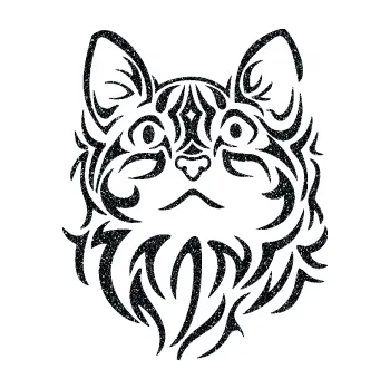 Samolepící dekorace SAMOLEPKA Kočka 017 (85 - Ultra Metalic černá) NA AUTO, NÁLEPKA, FÓLIE, POLEP, TUNING, VLASTNÍ TEXT, TISK, AUTOSAMOLEPKY.cz, POLEPY, OBRÁZEK, LOGO, SAMOLEPKY