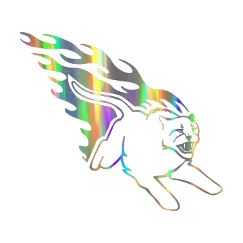 Samolepicí dekorace na vozidlo Animal flames 096 pravá puma (93 - Holografická) SAMOLEPKA NA AUTO, NÁLEPKA, FÓLIE, POLEP, TUNING, VLASTNÍ TEXT, TISK, AUTOSAMOLEPKY.cz, POLEPY, OBRÁZEK, LOGO, 3D STICKERS