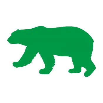 Samolepící dekorace Lední medvěd 002 levá (12 - zelená) SAMOLEPKA NA AUTO, NÁLEPKA, FÓLIE, POLEP, TUNING, VLASTNÍ TEXT, TISK, AUTOSAMOLEPKY.cz, POLEPY, OBRÁZEK, LOGO, 3D STICKERS