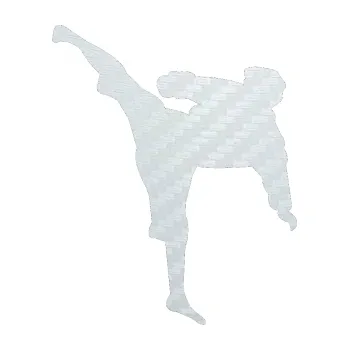 Polep vozidla SAMOLEPKA Karate 009 levá (51 - 3D karbon bílý) NA AUTO, NÁLEPKA, FÓLIE, POLEP, TUNING, VLASTNÍ TEXT, TISK, AUTOSAMOLEPKY.cz, POLEPY, OBRÁZEK, LOGO, SAMOLEPKY