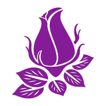 Samolepící dekorace Květina dekor 018 levá růže (14 - fialová) SAMOLEPKA NA AUTO, NÁLEPKA, FÓLIE, POLEP, TUNING, VLASTNÍ TEXT, TISK, AUTOSAMOLEPKY.cz, POLEPY, OBRÁZEK, LOGO, 3D STICKERS