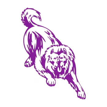 Polep vozidla SAMOLEPKA Pes 031 pravá (14 - fialová) NA AUTO, NÁLEPKA, FÓLIE, POLEP, TUNING, VLASTNÍ TEXT, TISK, AUTOSAMOLEPKY.cz, POLEPY, OBRÁZEK, LOGO, SAMOLEPKY