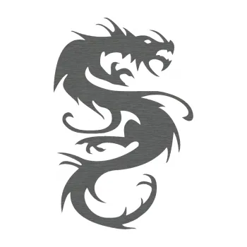 Samolepicí dekorace na vozidlo Dragon 047 pravá (62 - škrábaný titan) SAMOLEPKA NA AUTO, NÁLEPKA, FÓLIE, POLEP, TUNING, VLASTNÍ TEXT, TISK, AUTOSAMOLEPKY.cz, POLEPY, OBRÁZEK, LOGO, 3D STICKERS