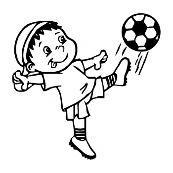 Samolepicí dekorace na vozidlo Dítě v autě 022 pravá fotbalista s míčem (01 - černá) SAMOLEPKA NA AUTO, NÁLEPKA, FÓLIE, POLEP, TUNING, VLASTNÍ TEXT, TISK, AUTOSAMOLEPKY.cz, POLEPY, OBRÁZEK, LOGO, 3D STICKERS