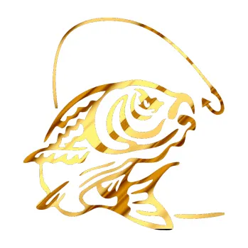 Polep vozidla SAMOLEPKA Ryba s návnadou 002 pravá (81 - chrom fólie zlatá zrcadlová) NA AUTO, NÁLEPKA, FÓLIE, POLEP, TUNING, VLASTNÍ TEXT, TISK, AUTOSAMOLEPKY.cz, POLEPY, OBRÁZEK, LOGO, SAMOLEPKY