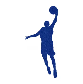 Samolepicí dekorace na vozidlo Basketbal 009 levá (89 - Ultra Metalic modrá tmavá) SAMOLEPKA NA AUTO, NÁLEPKA, FÓLIE, POLEP, TUNING, VLASTNÍ TEXT, TISK, AUTOSAMOLEPKY.cz, POLEPY, OBRÁZEK, LOGO, 3D STICKERS