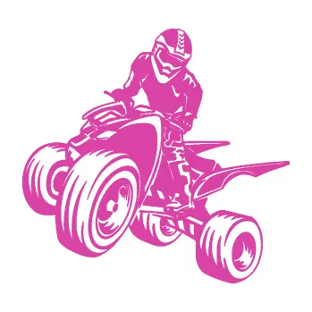 Samolepící dekorace SAMOLEPKA Čtyřkolka 008 levá (16 - růžová) NA AUTO, NÁLEPKA, FÓLIE, POLEP, TUNING, VLASTNÍ TEXT, TISK, AUTOSAMOLEPKY.cz, POLEPY, OBRÁZEK, LOGO, SAMOLEPKY