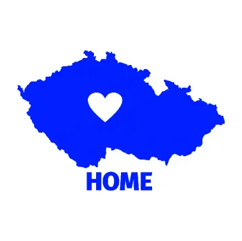 Samolepící dekorace SAMOLEPKA Mapa České republiky 004 home (19 - modrá dynamic) NA AUTO, NÁLEPKA, FÓLIE, POLEP, TUNING, VLASTNÍ TEXT, TISK, AUTOSAMOLEPKY.cz, POLEPY, OBRÁZEK, LOGO, SAMOLEPKY