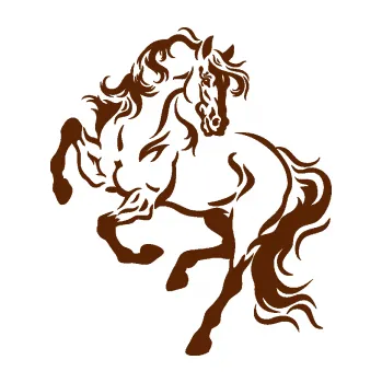 Samolepící dekorace Kůň 049 levá (15 - hnědá) SAMOLEPKA NA AUTO, NÁLEPKA, FÓLIE, POLEP, TUNING, VLASTNÍ TEXT, TISK, AUTOSAMOLEPKY.cz, POLEPY, OBRÁZEK, LOGO, 3D STICKERS