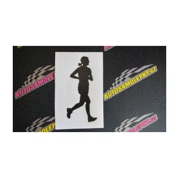 Polep vozidla Běžkyně 001 pravá jogging (12 - zelená) SAMOLEPKA NA AUTO, NÁLEPKA, FÓLIE, POLEP, TUNING, VLASTNÍ TEXT, TISK, AUTOSAMOLEPKY.cz, POLEPY, OBRÁZEK, LOGO, 3D STICKERS