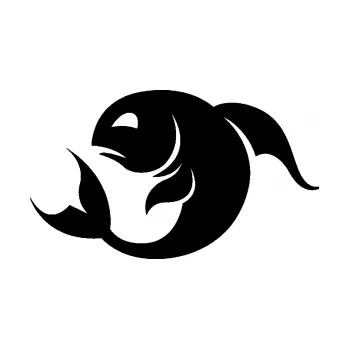 Samolepící dekorace SAMOLEPKA Ryby 002 levá (01 - černá) NA AUTO, NÁLEPKA, FÓLIE, POLEP, TUNING, VLASTNÍ TEXT, TISK, AUTOSAMOLEPKY.cz, POLEPY, OBRÁZEK, LOGO, SAMOLEPKY