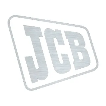 Samolepicí dekorace na vozidlo JCB - jedna barva (61 - škrábaný hliník) SAMOLEPKA NA AUTO, NÁLEPKA, FÓLIE, POLEP, TUNING, VLASTNÍ TEXT, TISK, AUTOSAMOLEPKY.cz, POLEPY, OBRÁZEK, LOGO, 3D STICKERS