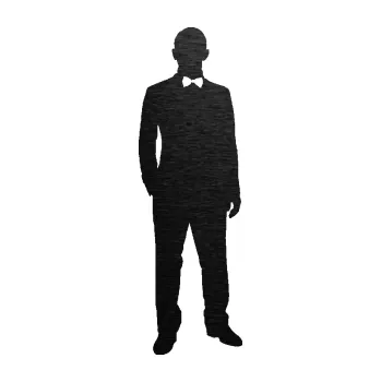 Samolepící dekorace SAMOLEPKA Muž 001 pravá tajný agent (63 - škrábaný kov černý) NA AUTO, NÁLEPKA, FÓLIE, POLEP, TUNING, VLASTNÍ TEXT, TISK, AUTOSAMOLEPKY.cz, POLEPY, OBRÁZEK, LOGO, SAMOLEPKY