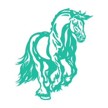 Samolepící dekorace Kůň 054 pravá (25 - tyrkysová) SAMOLEPKA NA AUTO, NÁLEPKA, FÓLIE, POLEP, TUNING, VLASTNÍ TEXT, TISK, AUTOSAMOLEPKY.cz, POLEPY, OBRÁZEK, LOGO, 3D STICKERS