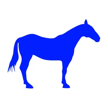 Samolepící dekorace SAMOLEPKA Kůň 005 pravá (19 - modrá dynamic) NA AUTO, NÁLEPKA, FÓLIE, POLEP, TUNING, VLASTNÍ TEXT, TISK, AUTOSAMOLEPKY.cz, POLEPY, OBRÁZEK, LOGO, SAMOLEPKY