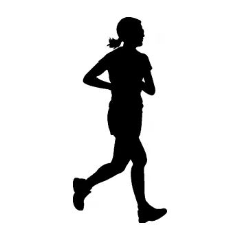 Polep vozidla Běžkyně 001 pravá jogging (01 - černá) SAMOLEPKA NA AUTO, NÁLEPKA, FÓLIE, POLEP, TUNING, VLASTNÍ TEXT, TISK, AUTOSAMOLEPKY.cz, POLEPY, OBRÁZEK, LOGO, 3D STICKERS
