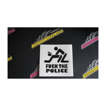 Polep vozidla SAMOLEPKA Fuck the police 001 (10 - červená) NA AUTO, NÁLEPKA, FÓLIE, POLEP, TUNING, VLASTNÍ TEXT, TISK, AUTOSAMOLEPKY.cz, POLEPY, OBRÁZEK, LOGO, SAMOLEPKY