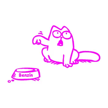 Samolepicí dekorace na vozidlo Dolej benzín - levá (72 - Fluorescentní růžová) SAMOLEPKA NA AUTO, NÁLEPKA, FÓLIE, POLEP, TUNING, VLASTNÍ TEXT, TISK, AUTOSAMOLEPKY.cz, POLEPY, OBRÁZEK, LOGO, 3D STICKERS