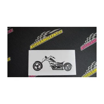 Samolepící dekorace SAMOLEPKA Motorka chopper 001 levá (10 - červená) NA AUTO, NÁLEPKA, FÓLIE, POLEP, TUNING, VLASTNÍ TEXT, TISK, AUTOSAMOLEPKY.cz, POLEPY, OBRÁZEK, LOGO, SAMOLEPKY