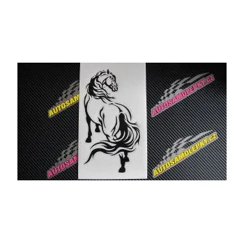 Samolepící dekorace SAMOLEPKA Kůň 051 pravá (17 - šedá) NA AUTO, NÁLEPKA, FÓLIE, POLEP, TUNING, VLASTNÍ TEXT, TISK, AUTOSAMOLEPKY.cz, POLEPY, OBRÁZEK, LOGO, SAMOLEPKY