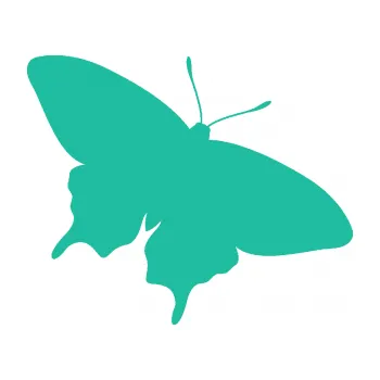 Samolepící dekorace Motýl 010 pravá (25 - tyrkysová) SAMOLEPKA NA AUTO, NÁLEPKA, FÓLIE, POLEP, TUNING, VLASTNÍ TEXT, TISK, AUTOSAMOLEPKY.cz, POLEPY, OBRÁZEK, LOGO, 3D STICKERS